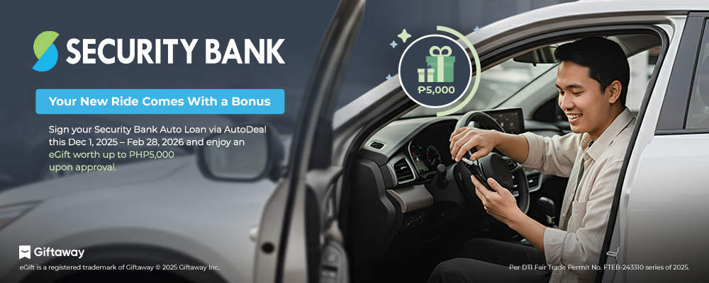 Drive home a new ride with Security Bank Auto Loan