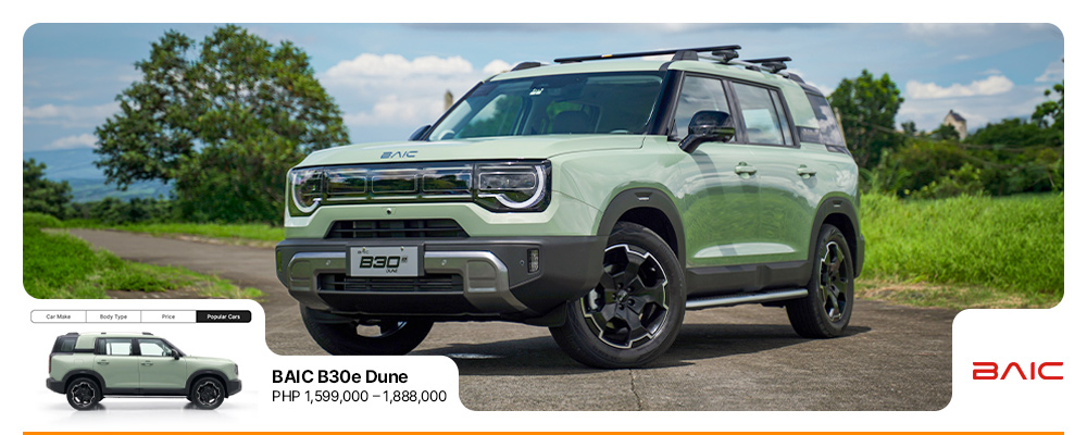 Redefine your adventures with BAIC B30e Dune
