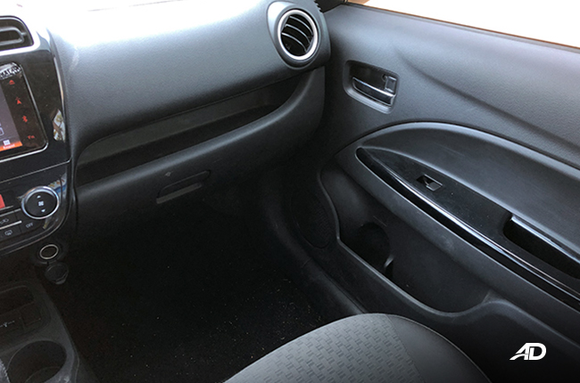 2018 MItsubishi Mirage Interior Front Passenger Seat.