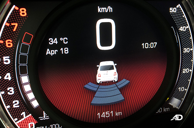 2019 Abarth 595 Speedometer