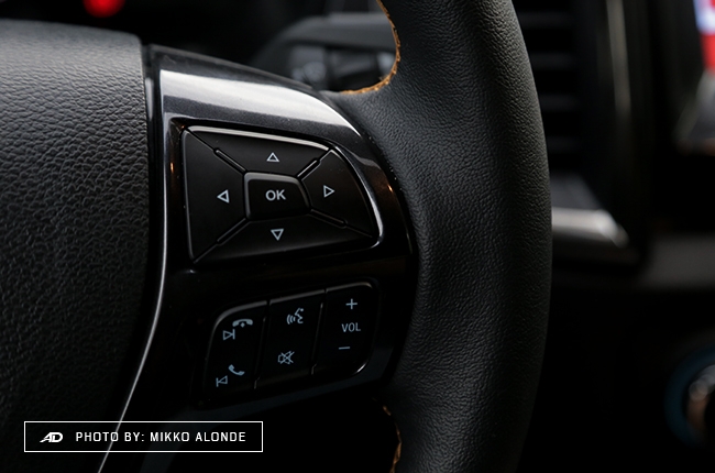 2019 Ford Ranger Wildtrak 2.0 4x2 Single-Turbo Steering Wheel Controls.