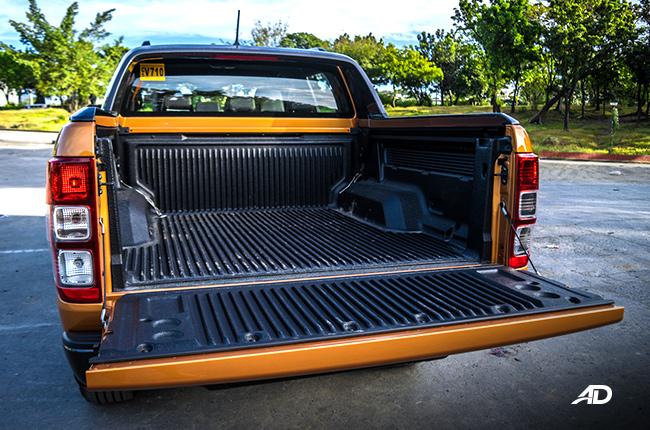2019 Ford Ranger Wildtrak Biturbo cargo bed