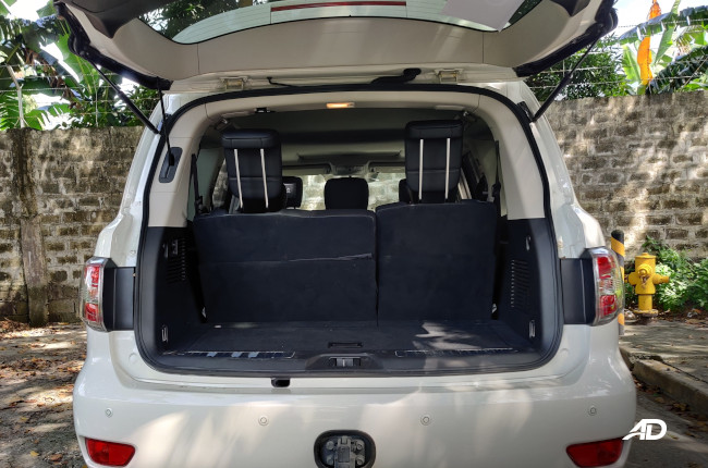 2019 Nissan Patrol Cargo Area Third Row Up