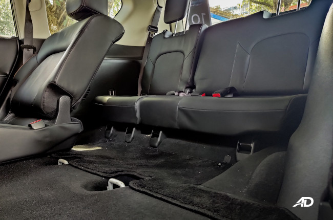 2019 Nissan Patrol Third-Row Leg Room