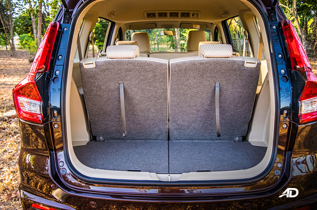 2019 Suzuki Ertiga interior Rear Seats Up