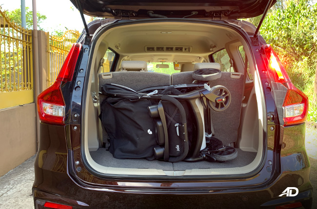 2019 Suzuki Ertiga interior Trunk Capacity