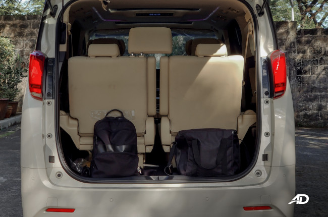 2019 Toyota Alphard Rear Cargo Area
