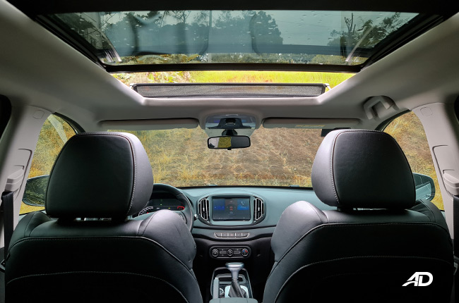 2020 Chery Tiggo 7 interior sunroof Philippines