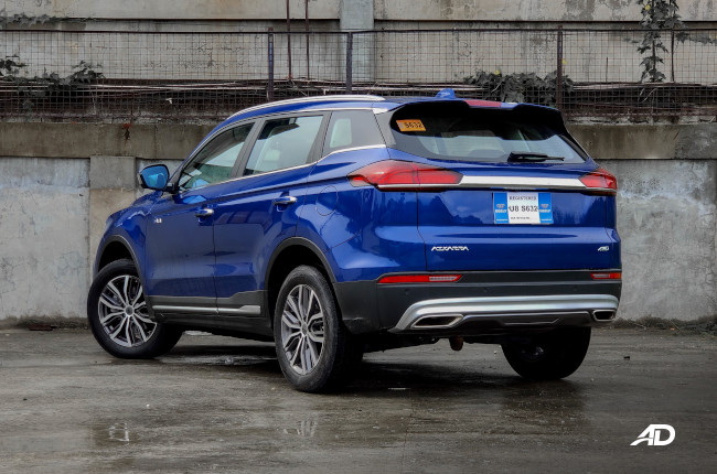 2020 Geely Azkarra Exterior Rear Quarter 