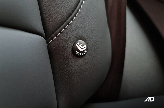 2020 Geely Azkarra interior ISOFIX child seat anchors Philippines