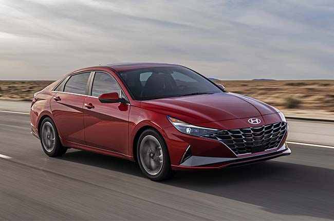 2020 hyundai elantra front quarter