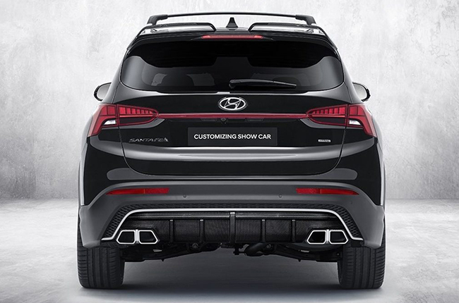 2020 Hyundai Santa Fe N-performance package exterior rear
