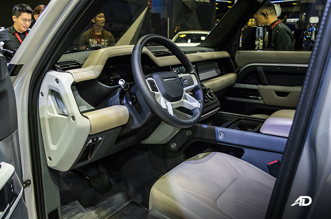2020 land rover defender singapore motor show interior