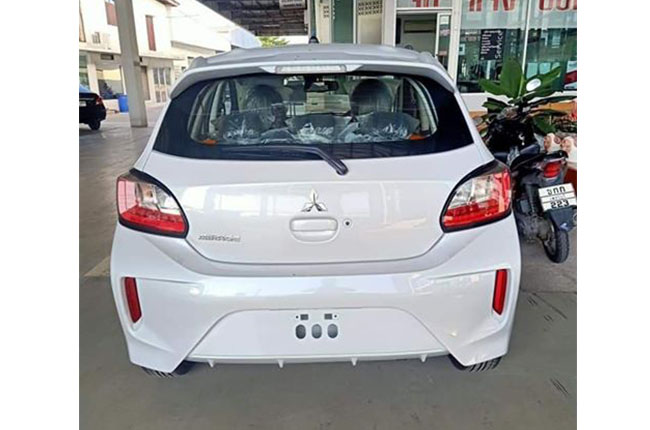 2020 Mitsubishi Mirage rear hatchback