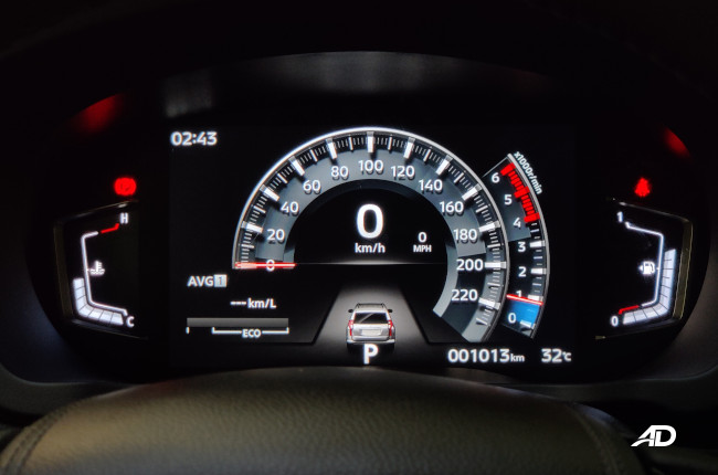 2020 Mitsubishi Montero Sport Facelift digital gauge cluster configuration 1