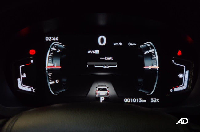 2020 Mitsubishi Montero Sport Facelift digital gauge cluster configuration 3