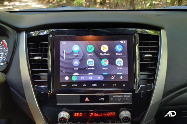 2020 Mitsubishi Montero Sport Facelift Interior 8-inch infotainment system