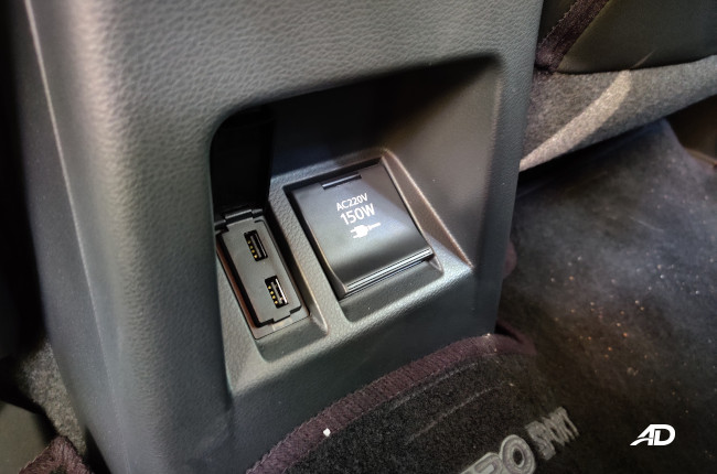 2020 Mitsubishi Montero Sport Facelift interior charging ports and plug 