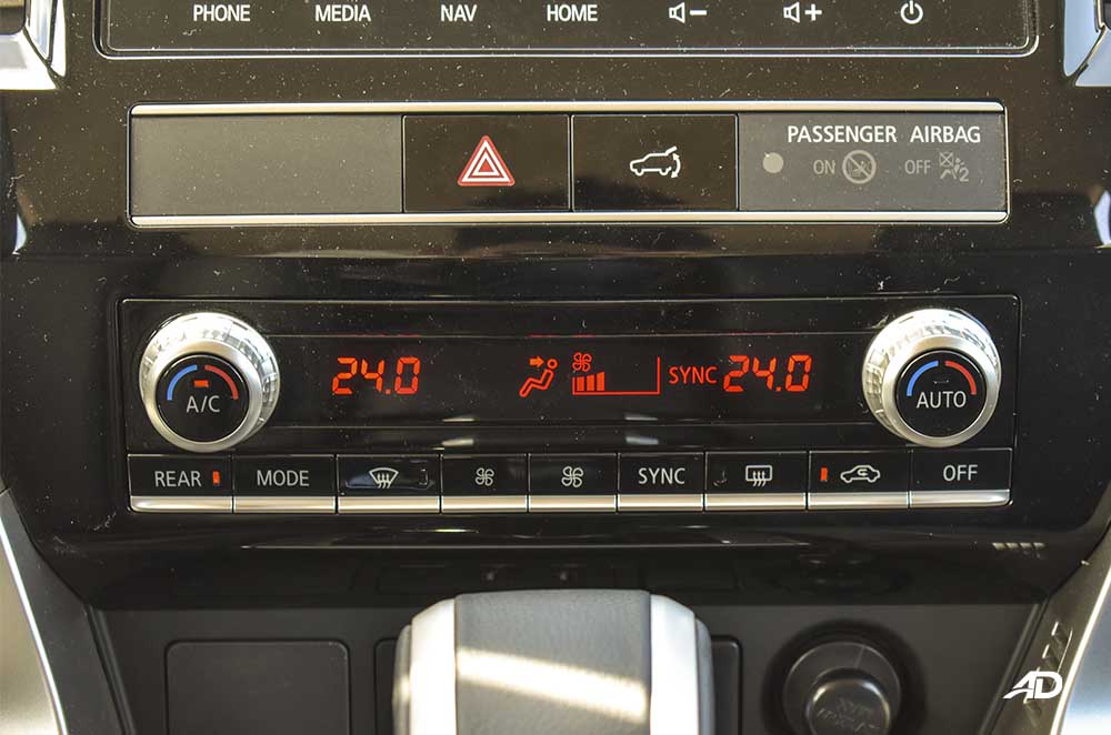 2020 Montero Sport climate controls