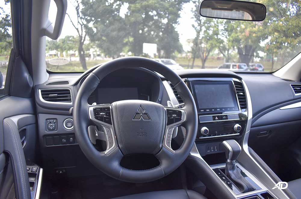 2020 Montero Sport interior road test dashboard