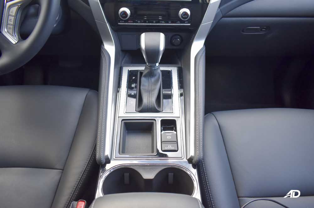 2020 Montero Sport road test gear shifter