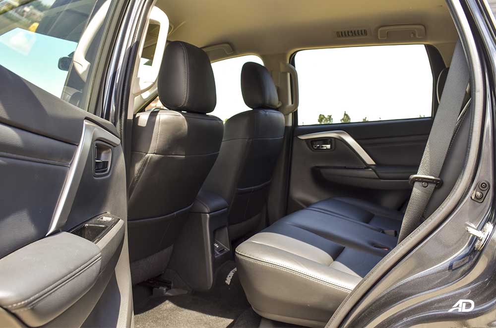 2020 Montero Sport road test passenger seats driver side