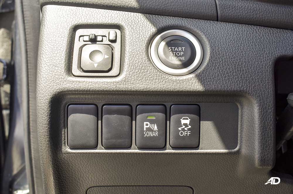 2020 Montero Sport road test side controls