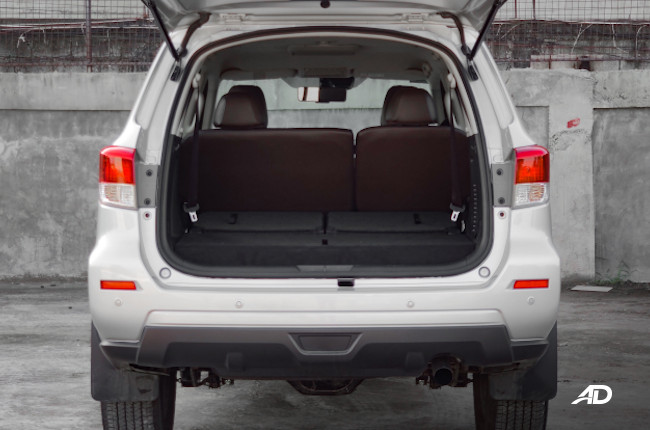 2020 Nissan Terra 4x2 VL Interior Cargo Third Row Folded