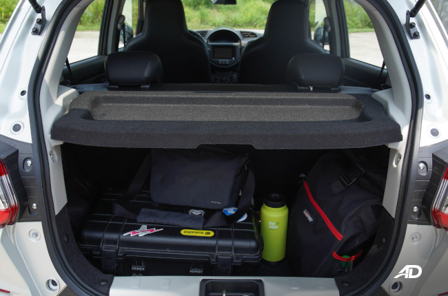 2020 Suzuki S-Presso Cargo space rear seats up