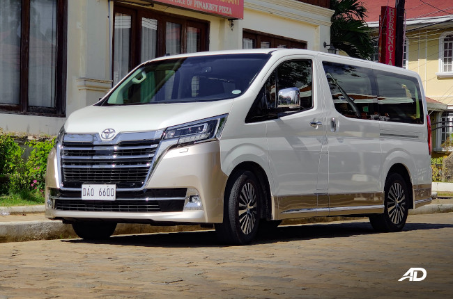 2020 Toyota Hiace Super Grandia Elite Exterior Front Quarter 