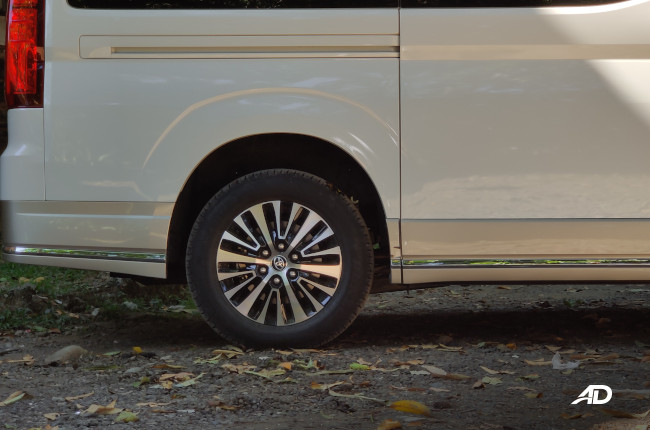 2020 Toyota Hiace Super Grandia Elite Exterior Rear 17 inch wheels