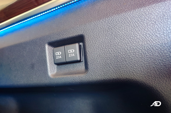 2020 Toyota Hiace Super Grandia Interior Charging Ports