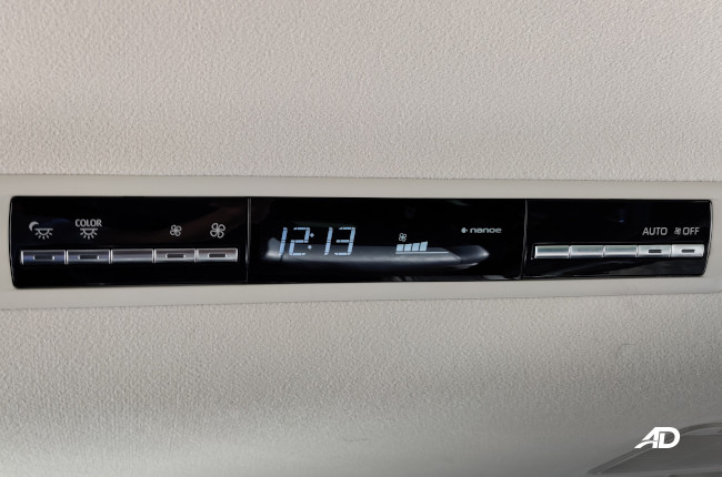 2020 Toyota Hiace Super Grandia Interior Rear Climate Control
