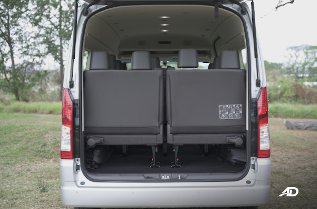 20202 Toyota Hiace GL Grandia Tourer Cargo Space seats deployed