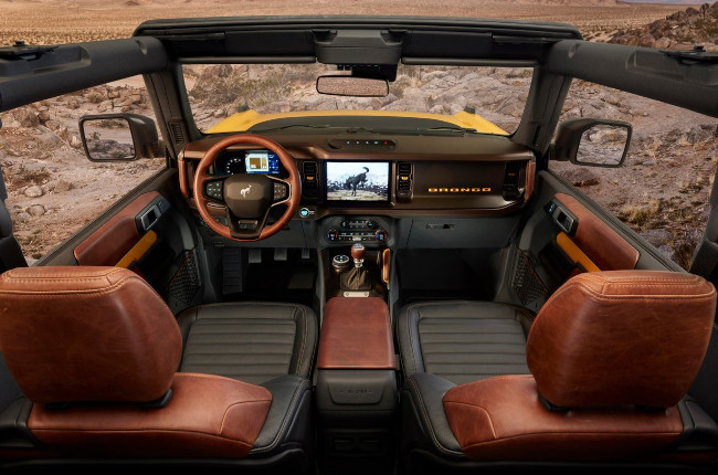 2021 Ford Bronco Interior No roof 