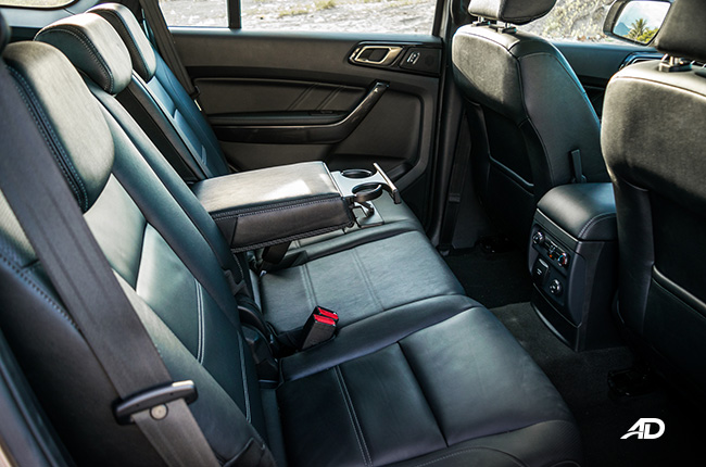 2021 Ford Everest interior second-row seats Philippines