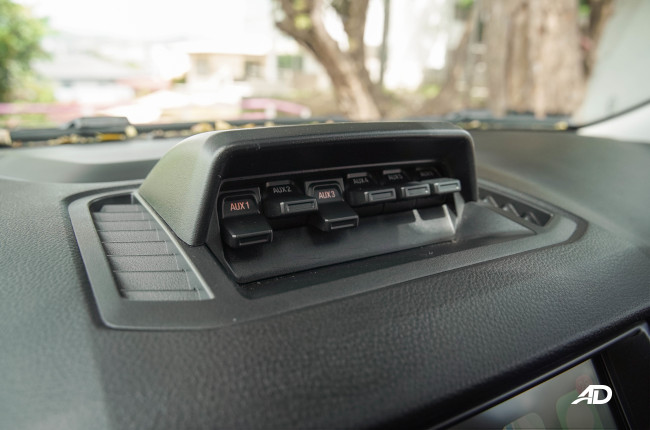 2021 Ford Ranger FX4 MAX Philippines auxiliary switches