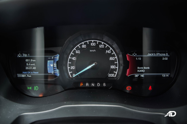 2021 Ford Ranger Wildtrak 4x2 Philippines instrument cluster