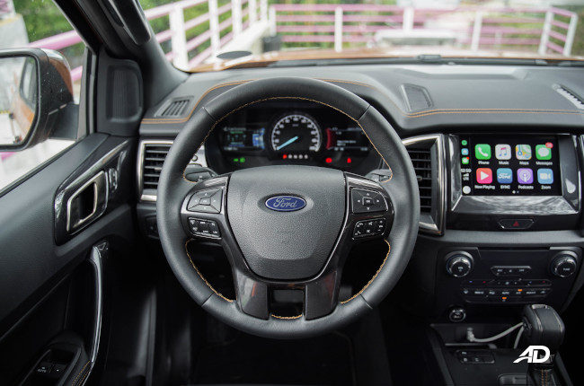 2021 Ford Ranger Wildtrak 4x2 Philippines steering wheel