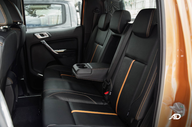 2021 Ford Ranger Wildtrak Rear Seats 