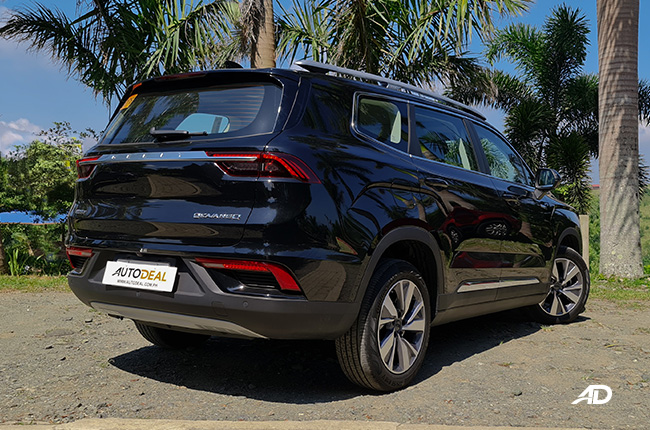 2021 Geely Okavango exterior quarter rear Philippines