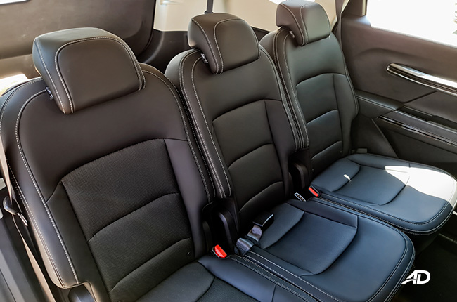 2021 Geely Okavango interior second-row seats Philippines