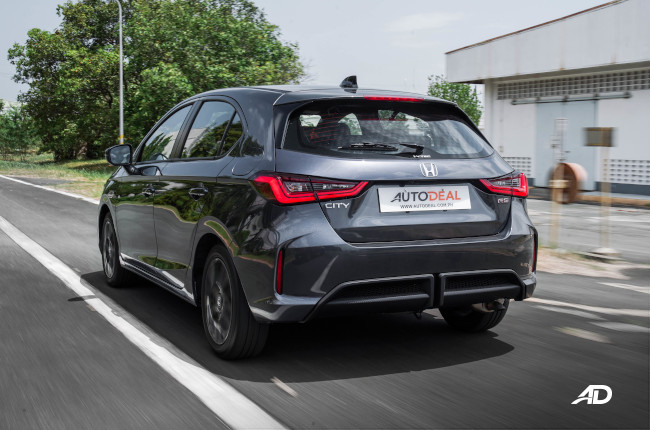 2021 Honda City Hatch rear quarter 