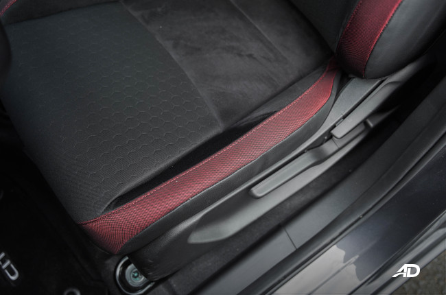 2021 Honda City Hatchback Philippines interior front seat upholstery