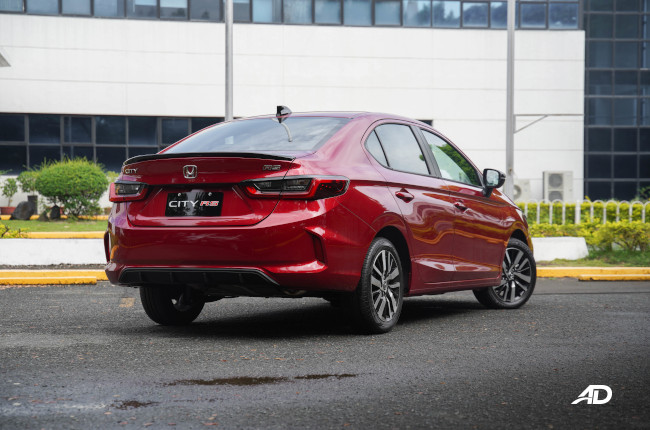 2021 Honda City RS Philippines Red Exterior Rear Quarter