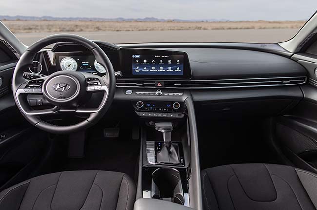 2021 Hyundai Elantra interior dashboard