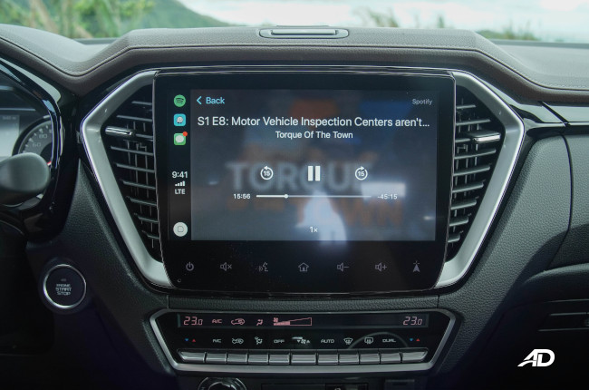 2021 Isuzu D-max Philippines interior 10.1 inch infotainment system