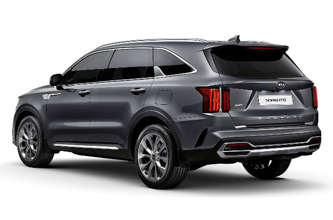 2021 Kia Sorento Rear Quarter Grey