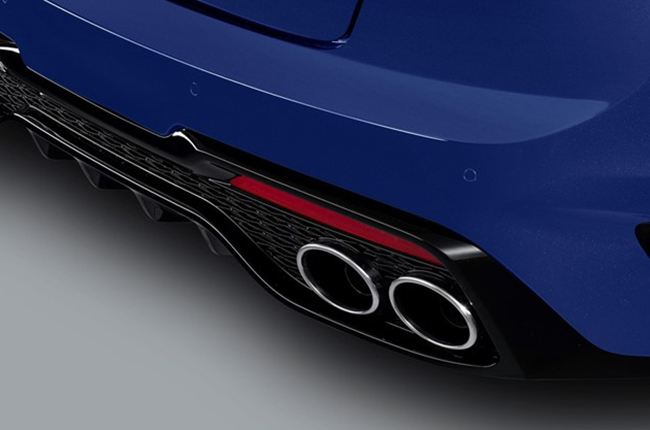 2021 Kia Stinger exterior exhaust pipes