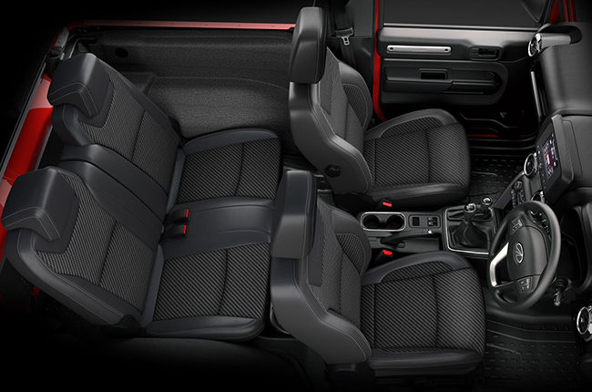 2021 Mahindra Thar interior seats